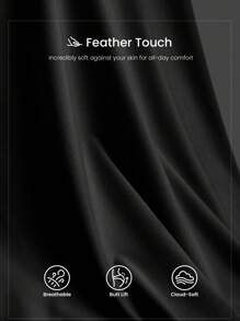 Easithlete 撞色滾邊運動打底褲 - 黑色 - 查看 3