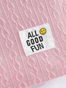 2pcs Casual Teen Girl Classic Plaid Pants And Solid Sleeveless Vest Homewear Set - Baby Pink - View 4