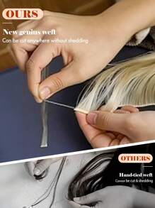 Invisible Genius Weft Human Hair Extensions Real Human Hair Salon Qulity Hair Easy To Style, Suitable For All Hair Types And Daily Wear Can Be Cut Anywhere No Shedding & No Unraveling & No Return Hair & No Scalp Rritaion Dark Brown Color S4# - S4 - View 7