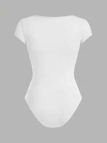 SHEIN EZwear 4 件套圆领短袖休闲紧身衣，修身款，适合夏季，女士 - 彩色 - 查看 6