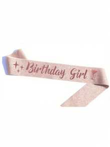 2 件套女士生日皇冠、玫瑰金生日腰带和女士生日皇冠套装、公主水钻生日头饰、女士生日礼物、甜蜜生日快乐配饰、派对装饰 - 香檳色 - 查看 3
