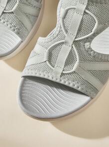 CUCCOO EASI 女士运动交叉绑带透气厚底凉鞋，绿色 - 薄荷綠 - 查看 8