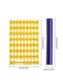 Nuevo molde de galletas en forma de letras y números, herramienta para prensar cerámica, sello para hornear, molde DIY para imprimir y grabar, cortador de galletas, utensilios para pasteles - Amarillo - Ver 9