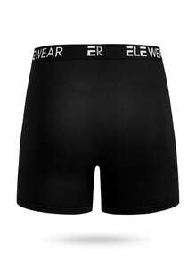 4pcs ELE WEAR Men's Elastic Waistband Boxer Briefs Black Boxers Black Boxer Briefs Men Underwear Pack Men Boxer Briefs Pack - Black - View 13