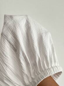 SHEIN PETITE 女士运动两件套夏季休闲基本款 - 淺灰色 - 查看 8