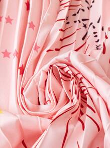 DreamSkyne 女士节日烟花印花百褶裙