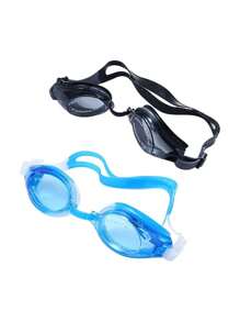 1/3 Swimming Goggles, Comfortable & Lens Double Sealed Ring Elastic Silicone Belt Waterproof Goggles, Male & Female, Anti-Fog No Leak, Professional Diving Equipment