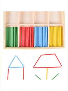 SHEIN 1pc Digital Symbol Game Number Rod Preschool Elementary School Addition Subtraction Arithmetic Number Rod Montessori Early Education Teaching Aid