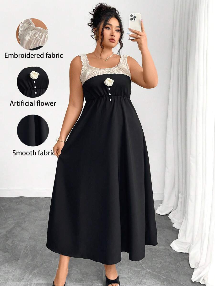 Elenzga Damen Große Größen Lässig locker sitzendes Kleid, chinesischer Urlaubsstil Kleid, geeignet für Party, Zusammenkunft, Ausflug, bequem vielseitig locker geschnitten, schlankheitsfördernd, modisch für Frühling Sommer, geeignet für St. Patrick's Day, Ostern, Valentinstag, Weihnachten, Erntedankfest