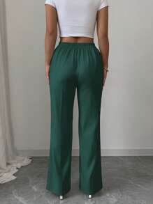 Elenzga 女式纯色口袋休闲长裤