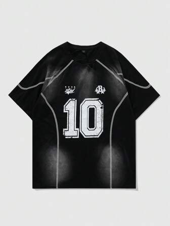 Street Life Camiseta de manga corta con estampado gráfico desgastado de diseño estadounidense de la vida callejera para hombre/unisex