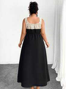 Elenzga Damen Große Größen Lässig locker sitzendes Kleid, chinesischer Urlaubsstil Kleid, geeignet für Party, Zusammenkunft, Ausflug, bequem vielseitig locker geschnitten, schlankheitsfördernd, modisch für Frühling Sommer, geeignet für St. Patrick's Day, Ostern, Valentinstag, Weihnachten, Erntedankfest