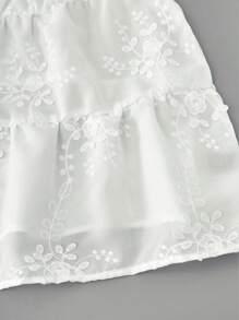 INAWLY Women's Summer 3D Flower Embroidered Camisole - White - View 8