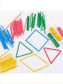 SHEIN 1pc Digital Symbol Game Number Rod Preschool Elementary School Addition Subtraction Arithmetic Number Rod Montessori Early Education Teaching Aid