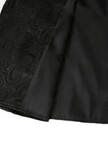 Manfinity Mode Men's Solid Color Double-Breasted Casual Patterned Waistcoat