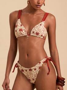 Travachic Women's Sexy Palm Tree Print Bikini Swimsuit Set, Summer Beach, Country Concert Outfit, American Flag Bikini,Vacation Outfits Woman, Beach Outfits For Woman, Holiday Outfits,High Waisted Bikini, High Waisteo Bathing Suit, Thong Bikini Set,Beach Outfits For Woman, Vacation Outfits Woman,Bikini Set, Christmas , New Year, Thanksgiving Outfits