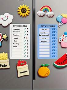 Discipline Memo Pad Message Board Checklist Planner Note Pad Daily Task Management,Plastic Checklist Board With Detachable Cardstock To Do List For Routine Planning,Form Good Habits,A Gift Suitable For A Good Friend