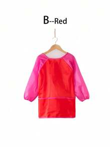 Multicolor Artist Grade Reverse Painting Apron Long Sleeve Waterproof Art Smock Adjustable Straps Studio Painting Protective Gear Stain Resistant Fabric Crafting Apparel Art Class Essentials