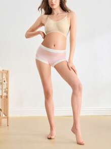 BloomMama 2 Packs Maternity High Waist Underwear Brief Pregnancy Soft Hipster Panties Over Bump - Multicolor - View 6