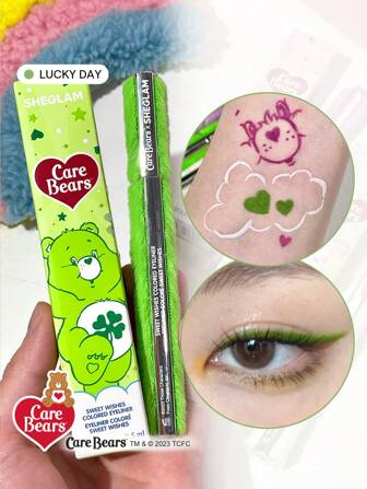 Care Bears X SHEGLAM Sweet Wishes Colored Eyeliner-Lucky Day 3 Colors Colorful Matte Eyeliner Pencil Long-Lasting Extra-Fine Eyeliner Easy To Wear Bold Eye Make Up Brand Beauty Makeup Face Paint Cosmetic For Women Girls Perfect For Fall Winter Ideal For Y2K Fancy Fashion Suitable For Birthday Christmas Present Party Ready Best Color