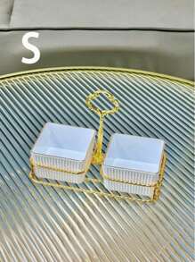 1 Set Snackteller mit 1 Sockel, zum Aufbewahren von Snacks, Süßigkeiten und Keksen, Küche