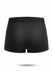 Men's Simple Printed Casual Boxer Briefs , 5 Pcs - Multicolor - View 13