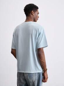 Maija 2025 Sommer Neu Tropischer Regenwald Hawaii Resort Stil Palmenbaum Muster Rundhals Kurzarm Pullover Herren T-Shirt, modern elegant lässig Büro Pendeln Alltagstragen, passend für Hochzeitsgäste, Angestellte, Flughafen, Strandurlaub, Konzert, Party und andere Anlässe