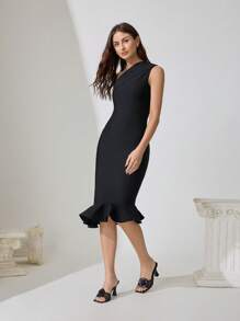 CUCCOO CHICEST 女士黑色花卉网眼拼接方头细高跟凉鞋，优雅浪漫夏季鞋，适合茶会、约会、度假、时尚派对 - 黑色 - 查看 7