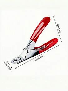 1pc Professional Pet Nail Grooming Tool - Stainless Steel Scissor-Style Clipper For And Precise Dog And Cat Paw Grinding And Trimming - Convenient Design For Gentle Grooming