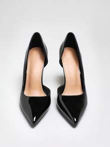 SHUZIA 尖头细高跟鞋，内开筒，女士办公室/工作鞋 - 黑色 - 查看 5