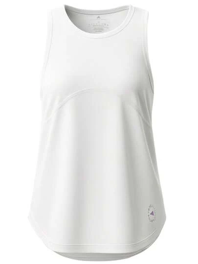 Adidas Women's Solid Color Round Neck Casual Loose Fit Tank Top