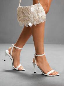 CUCCOO SZL Women's Fashion Adjustable Buckle High Heel Sandals, Suitable For Party Occasions