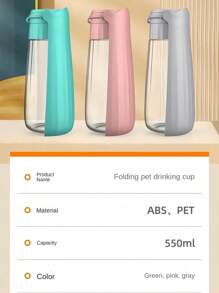 Pet Water Bottle Dog Portable Travel Cup Outdoor Water Dispenser For Walking And Hiking