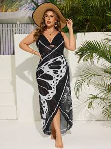 Swim Lushoire Túnica cubremallot informal de talla grande para mujer