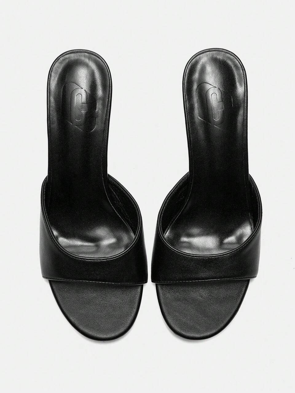 CUCCOO CURVES Wide Fit Women's Black Classic Mule Flats, Comfortable Low Heel Sandals Suitable For Commuting, Dates, Gatherings, Vacations, Parties, And Various Occasions For Christmas Summer Shoes