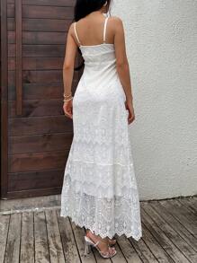 Vestido de mujer de moda y casual - Blanco - Ver 2