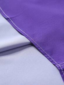Manfinity Homme Camisa de manga corta con botones y efecto degradado de moda para hombre, de verano - Púrpura malva - Ver 5