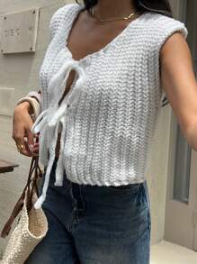 Siren Gaze 女士奶油色针织背心，夏季时尚，展现您的个性，夏季毛衣背心，海滩度假针织衫，女士奶油色针织背心，女士度假装，女士外出上衣，女士街头服饰，日常休闲女士毛衣背心