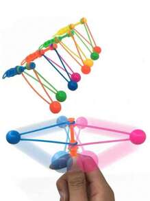 10 Stücke Zufallsfarbige Kunststoff Rassel Bälle Hand Shake Party Spiel Requisiten, Party Atmosphäre Dekoration Mini Geschenke