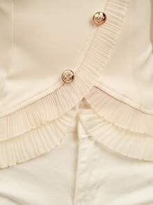 EMERY ROSE Áo cánh trơn màu giản dị cho nữ - Màu be - Xem 4