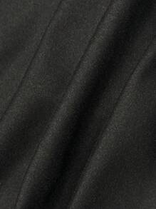 Resyla Camiseta de manga corta de cuello redondo para mujer con diseño de lazo de strass y brillo - Negro - Ver 3