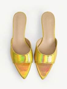 CUCCOO CHICEST Sandalias de tacón de aguja alto y puntera afilada para damas, versátiles - Dorado - Ver 10