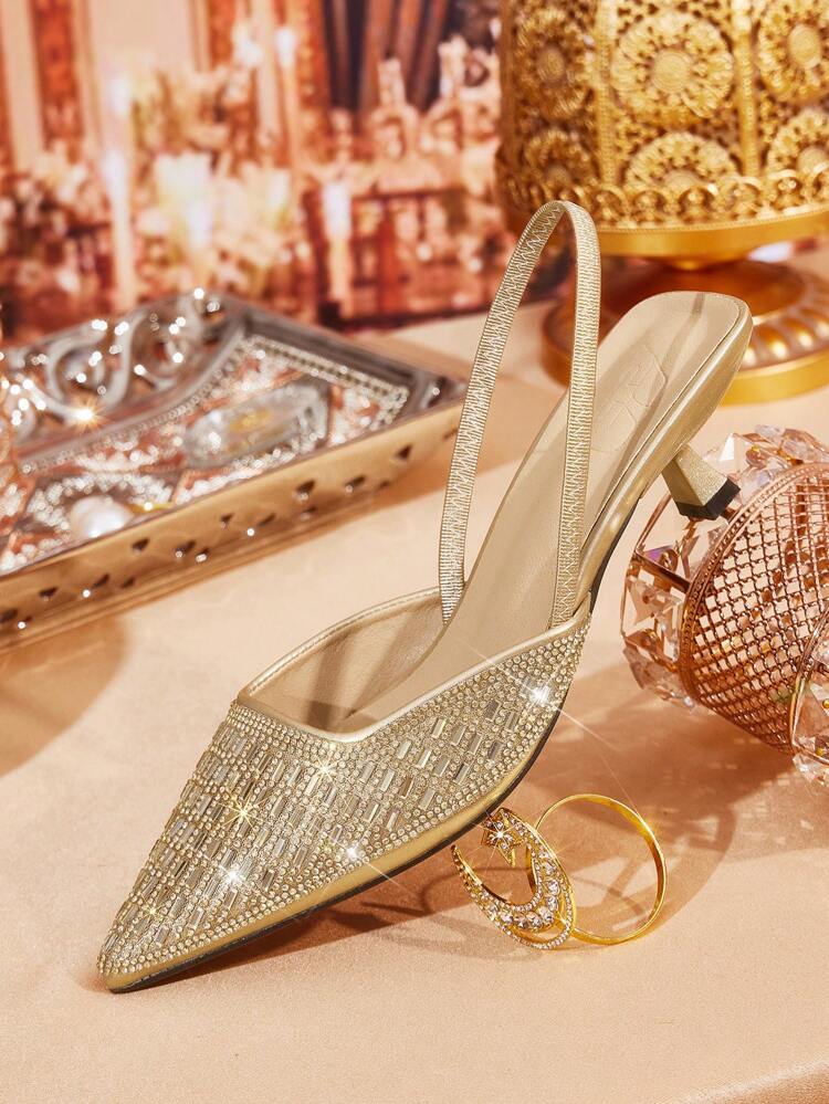 CUCCOO TILAWA Women's Pointy Toe Kitten Heel High Heels, Bow Decor, Solid Color, Ankle Strap, Elegant Daily Wear Option, Outdoor Shopping, Holiday, Party, Spring/Summer/Autumn/Winter, Pairs Well With Satin Dresses For Christmas Valentine's Day