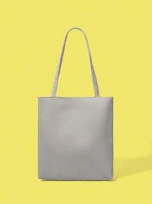 PETSIN Cute Casual Funny Pets Outdoor Shoulder Bag, Cartoon Cat/Dog/Green Dinosaur Pattern, Grey Background - Multicolor - View 4