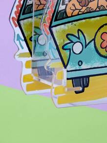SCOOBY-DOO X SHEIN Cartoon & Letter Pattern Acrylic Pen Holder - White - View 5