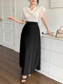 DAZY Women Two Pieces Outfits For Daily Wear - Black and White - View 4