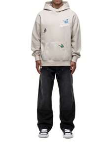 Good for Nothing Flight Washed Stone Hoodie - Stone - View 2