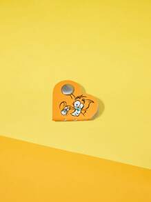 TOM & JERRY X SHEIN Cartoon Design Heart Shaped Cord Organizer/Winder, Fashionable & Cute - Orange - View 3
