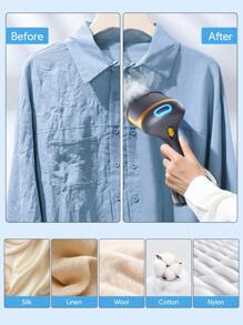 Teckwe Handheld Steamer Iron For Clothes,Portable Steamer For Clothes,1500w Auto Shut-Off Garment Steamer For Travel And Home,300ML Detachable Water Tank,One Click To Open -UK Plug