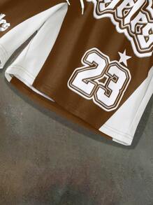 Manfinity EMRG 男士字母印花抽绳腰袋休闲百搭短裤 - 彩色 - 查看 4